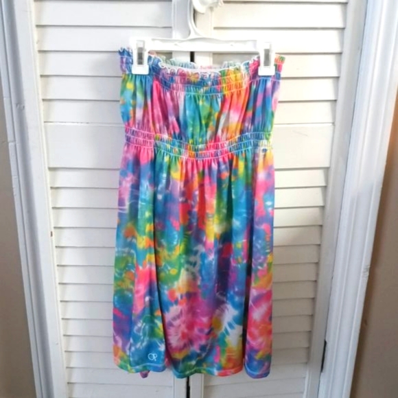 Rainbow Tie-Dye Swimsuit Beach Cover-Up - Picture 2 of 3